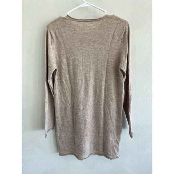 MaxMara Max Mara Women’s Sweater Large L Beige Thin Long Sleeve Knit Crewneck - Picture 2 of 6